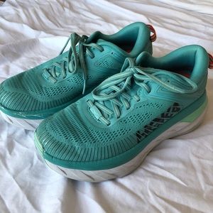 Hoka Bondi 7 size 6.0 womens teal